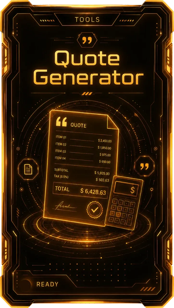 Quote Generator tool frame