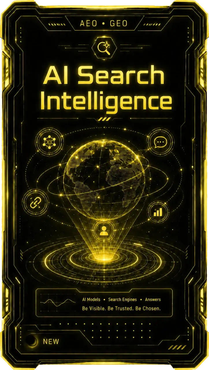 AI Search Intelligence AEO GEO frame