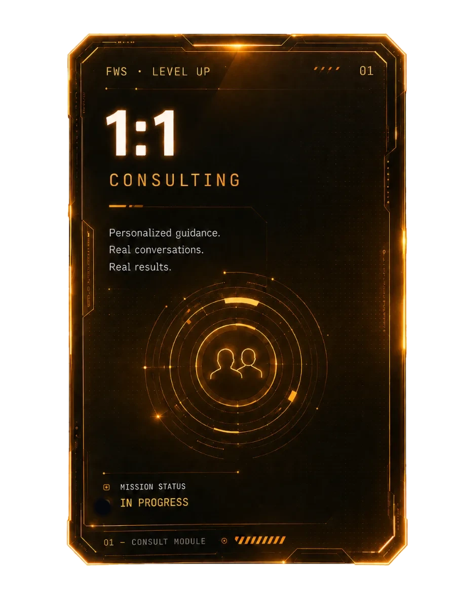 1:1 Consulting guide card
