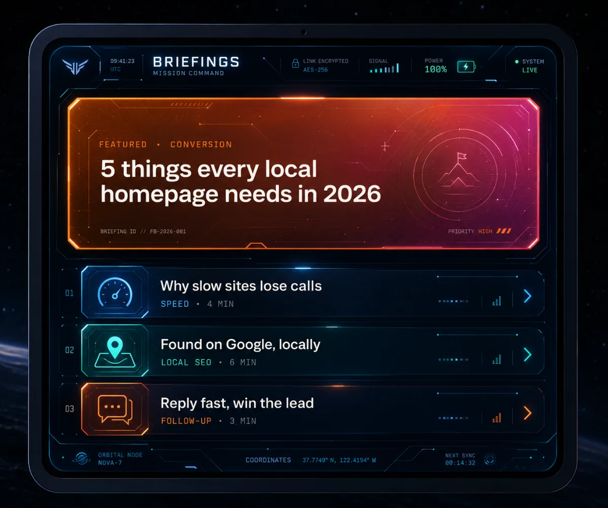 Mission Command briefings tablet
