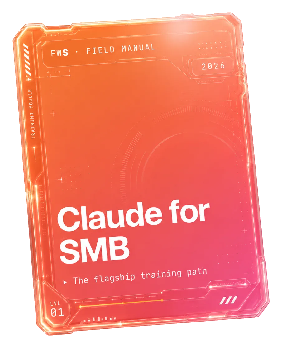 Claude for SMB field manual, the AI training path inside Finish Work Studio business automation